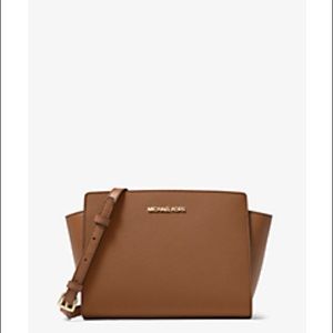 Selma Medium Saffiano Leather Crossbody Bag